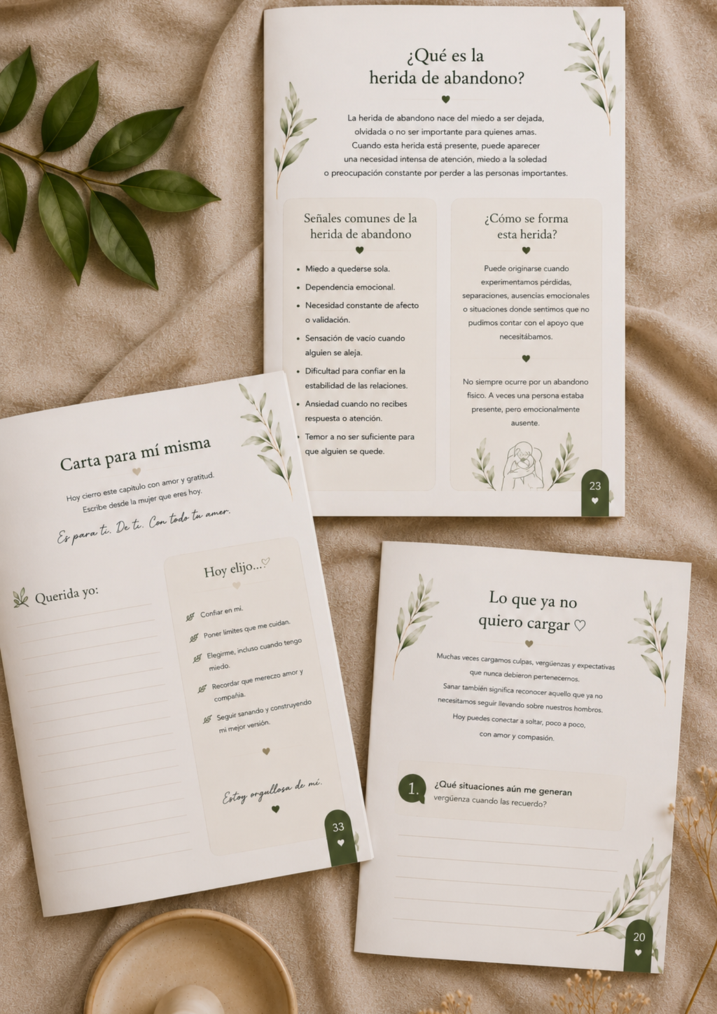 Sanar Despacio | Workbook para sanar heridas emocionales y fortalecer tu autoestima